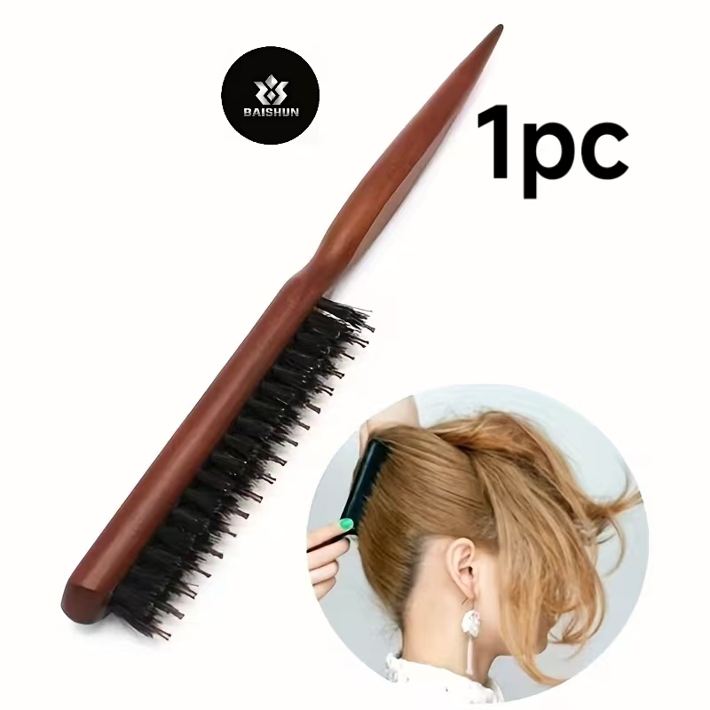 Men'S Grooming Daily - Peigne antistatique avec manche en bois,