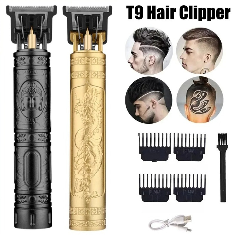 Beard Trimmer Cordless - Tondeuse à cheveux T9 avec 4