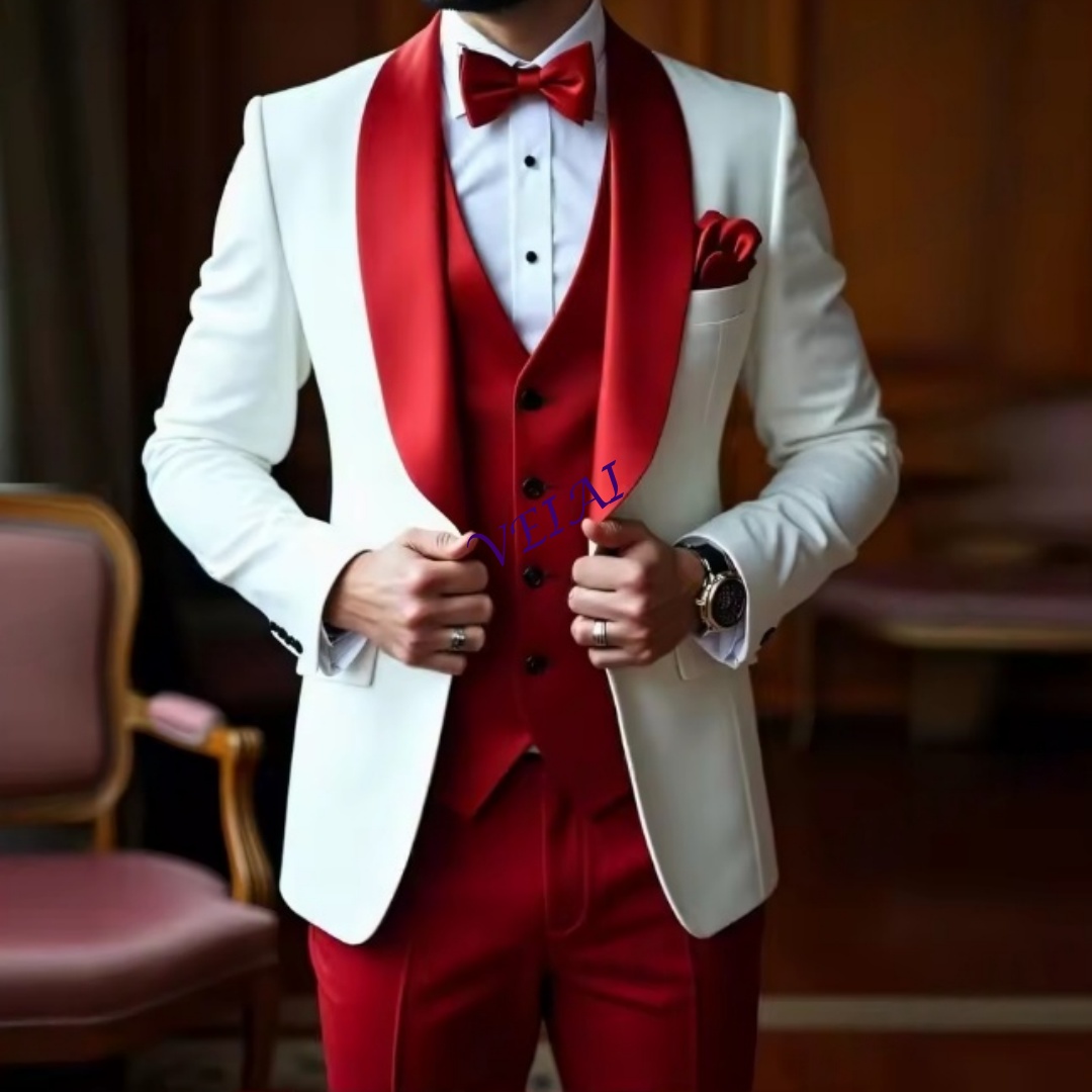 Men'S Grooming Daily - Costume personnalisé pour hommes, blanc et