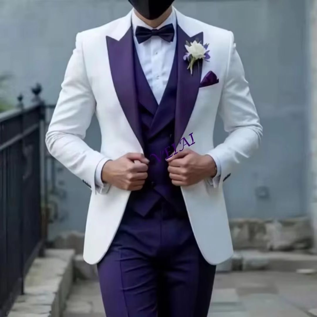Men'S Grooming Daily - Ensemble de smoking 3 pièces personnalisé