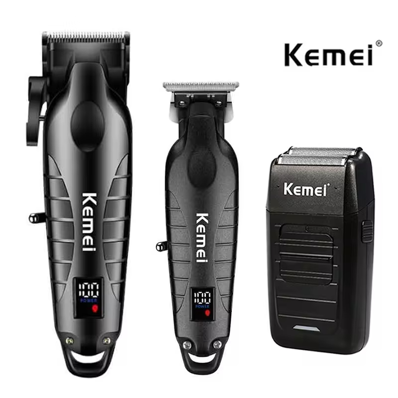 Beard Trimmer Cordless - Kemei Kit de tondeuse à cheveux