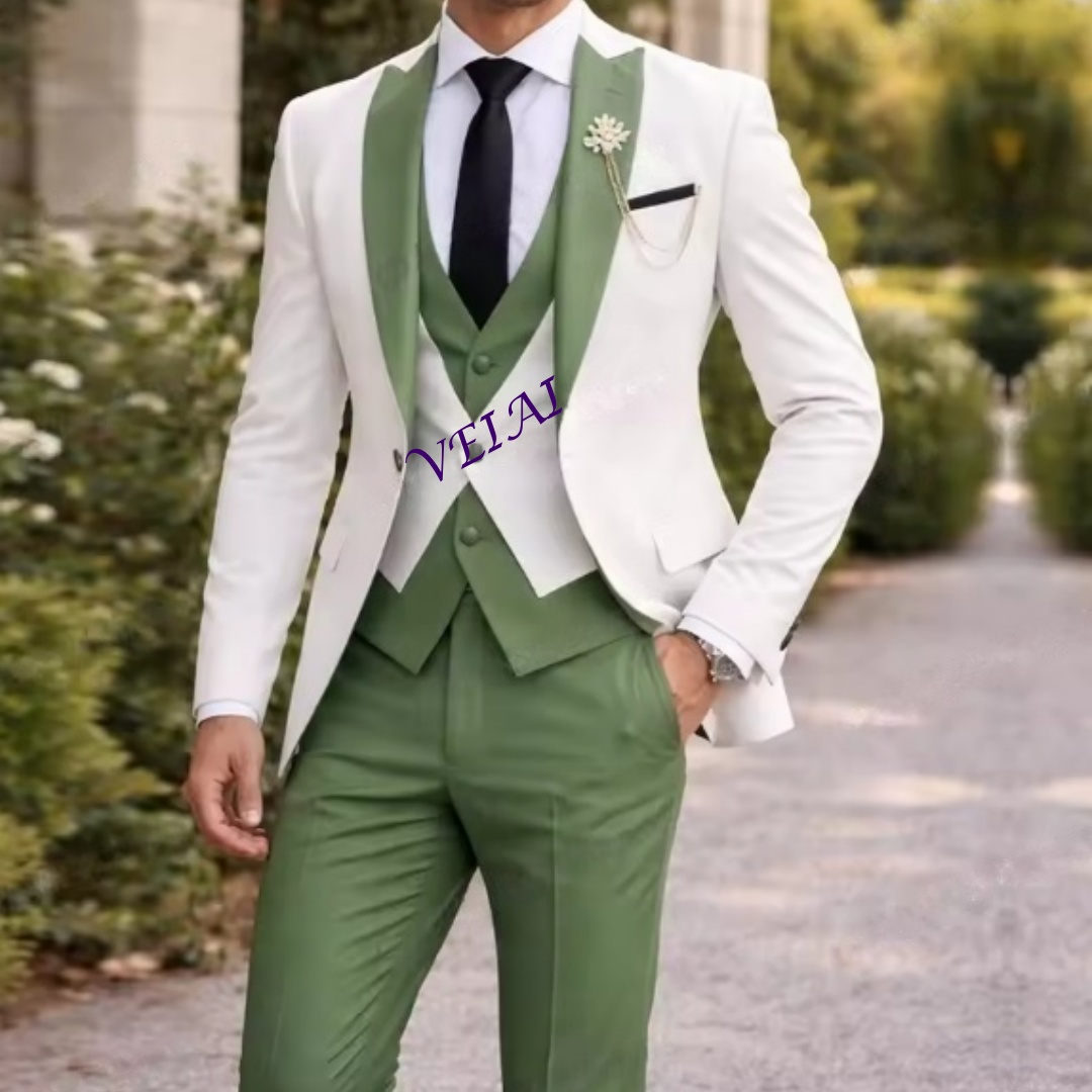 Men'S Grooming Daily - Costume homme formel personnalisé blanc et