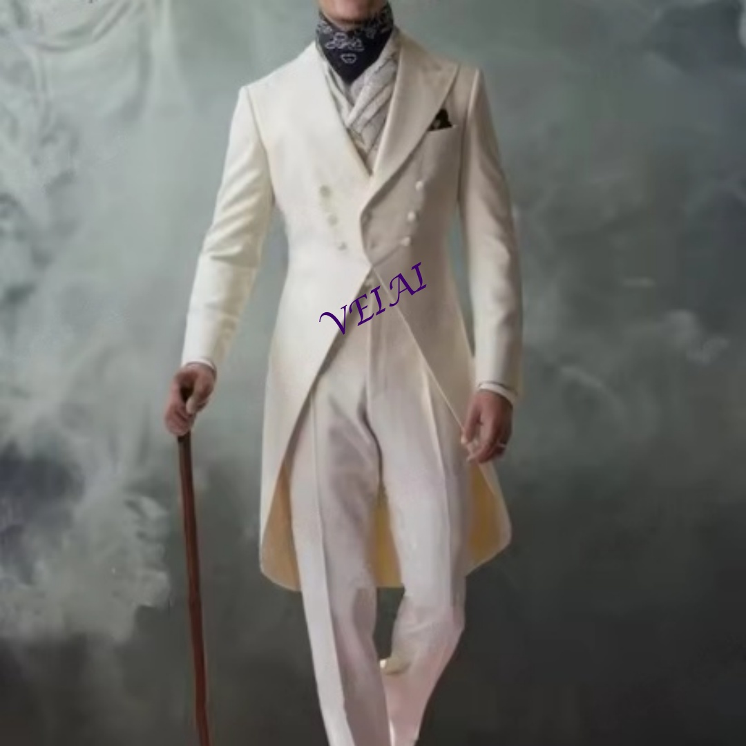 Men'S Grooming Daily - Costume de smoking deux pièces blanc