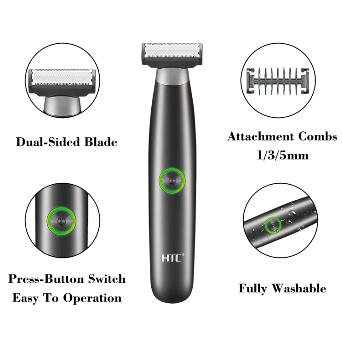 HTC-Tondeuse électrique à l'ai - Men'S Grooming Hair And Body Wash avis et prix