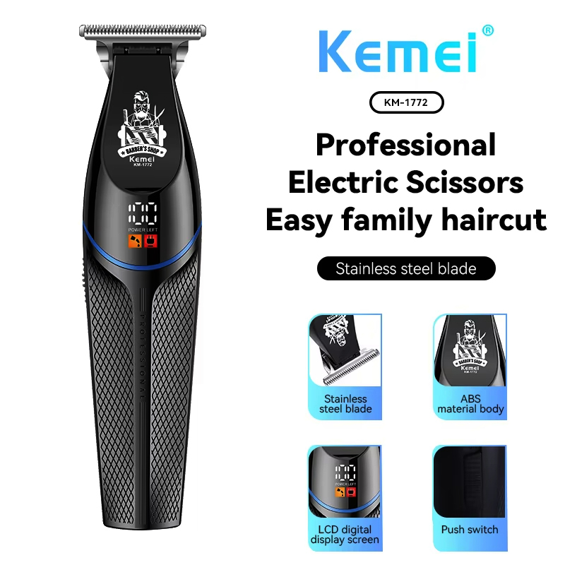 Kemei KM-1772 7000 tr/min tond - Beard Trimmer Cordless avis et prix