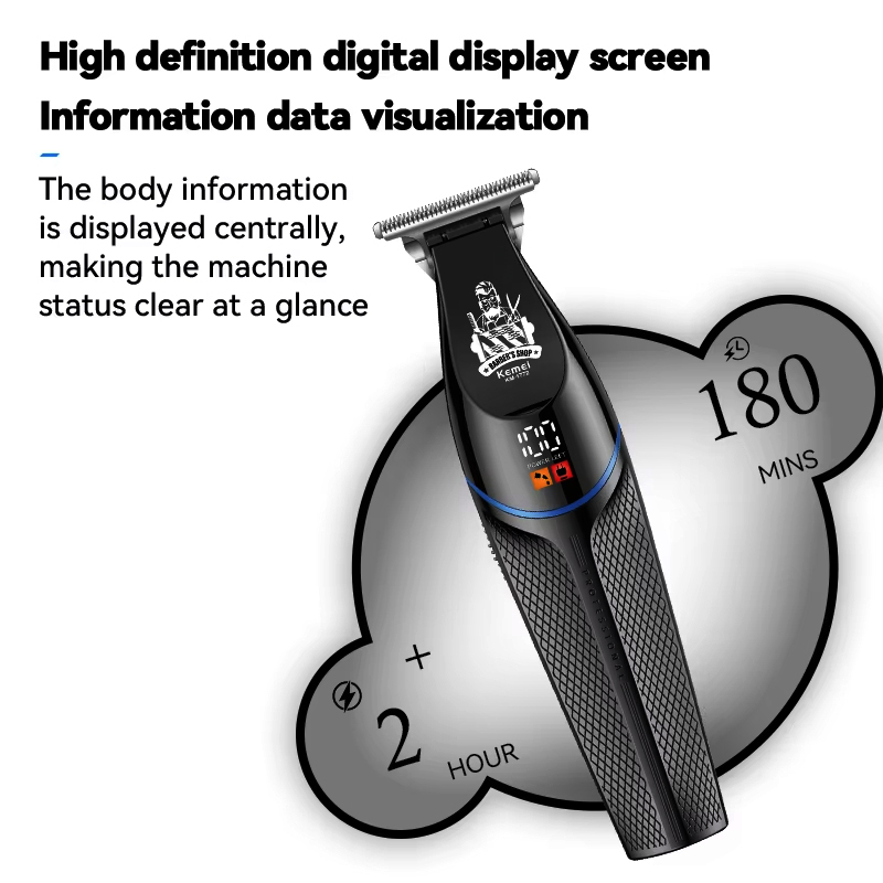 Kemei KM-1772 7000 tr/min tond - Beard Trimmer Cordless avis et prix